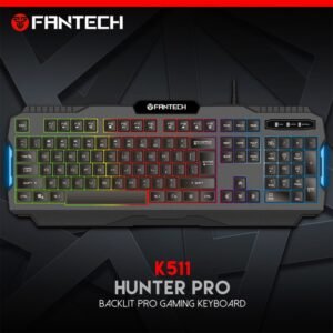 FANTECH K511 HUNTER PRO, RGB LIGHTING, WIRED GAMING KEYBOARD