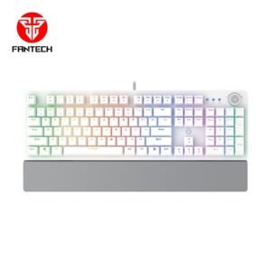 FANTECH MK853 MAXPOWER, PRO WIRED MECHANICAL KEYBOARD WITH RGB LIGHTING & COMFORTABLE WITH WRIST REST WHITE